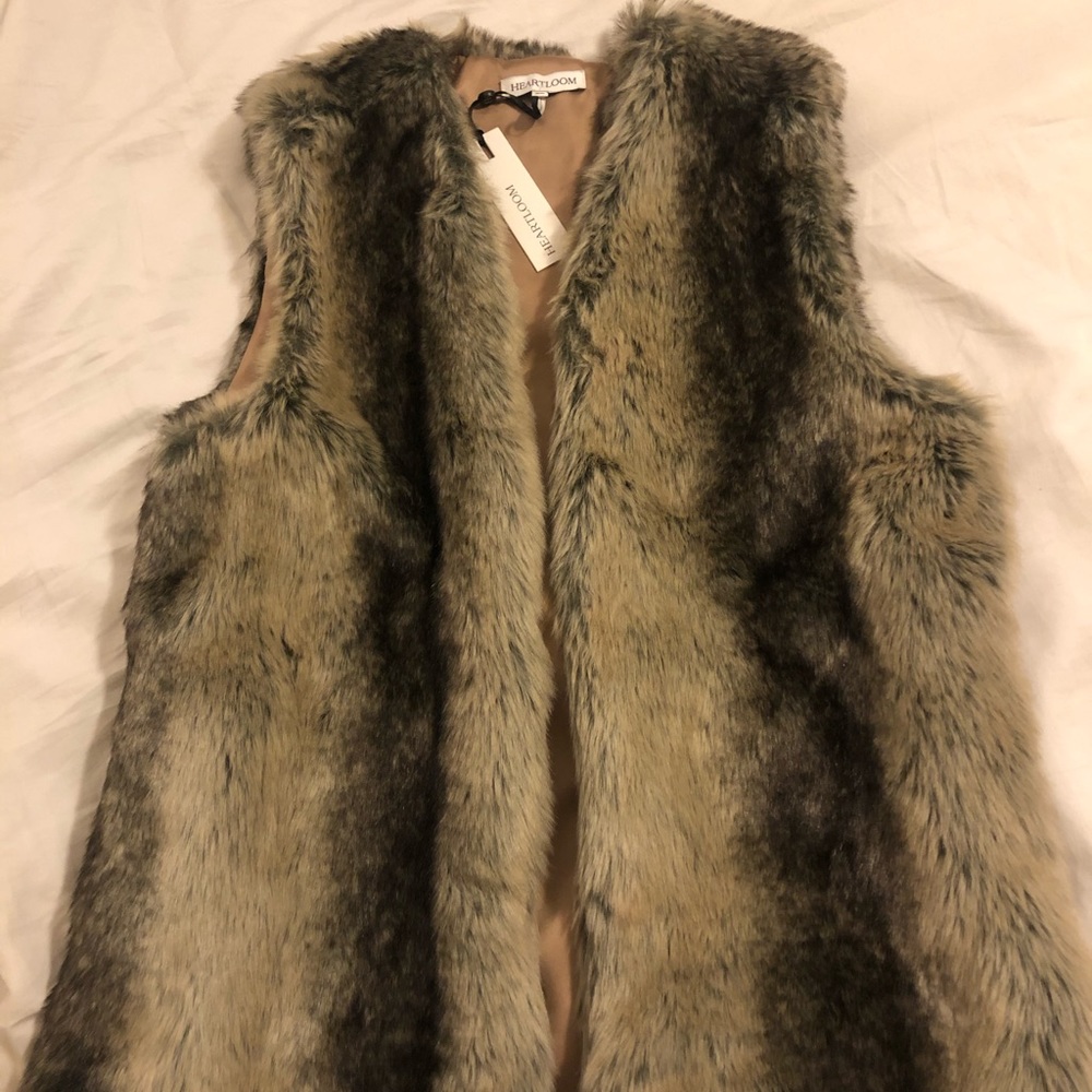 Heartloom Faux fur vest